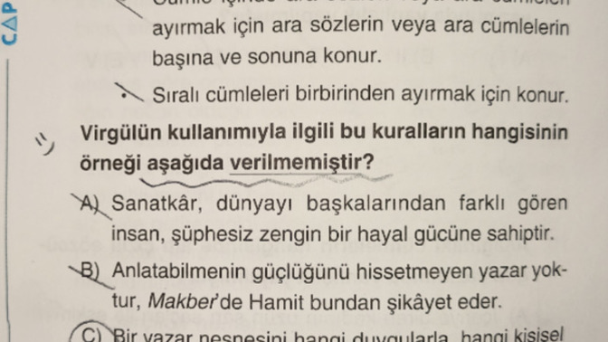 Soru sizce de garip değil mi, yoksa ben mi çok yoruldum?