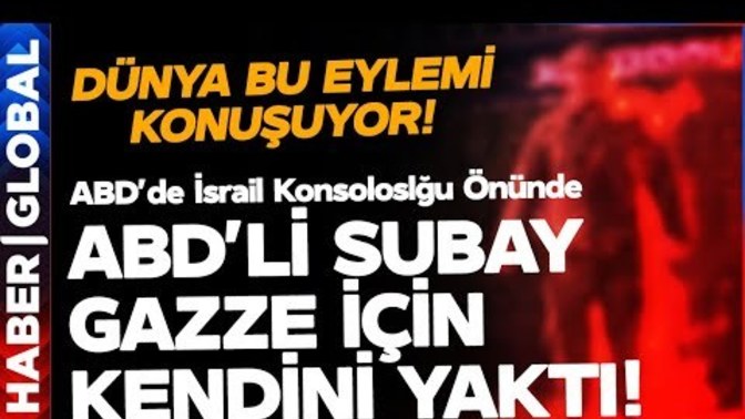 ABD'li bir subay , ABD elçilik binası önünde kendini yaktı?