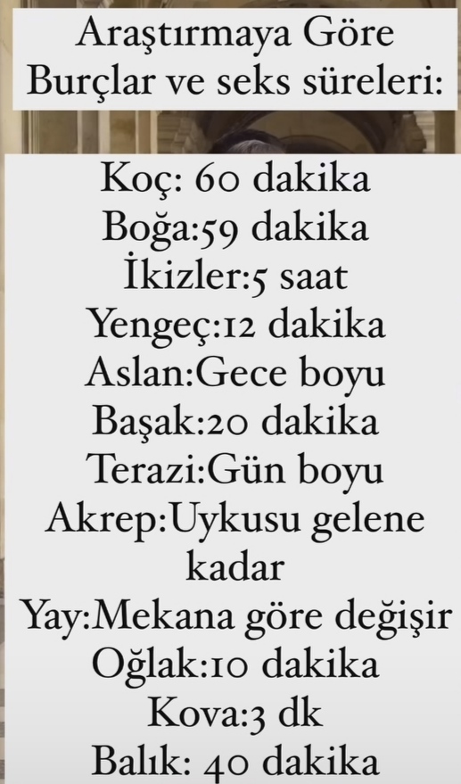 Seks süreniz ne kadar?