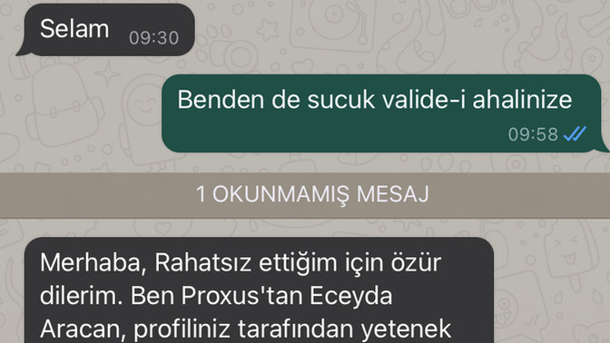 Size de böyle mesajlar geliyor mu?