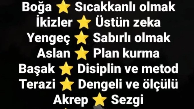 Burçların üstün yeteneği neymiş?