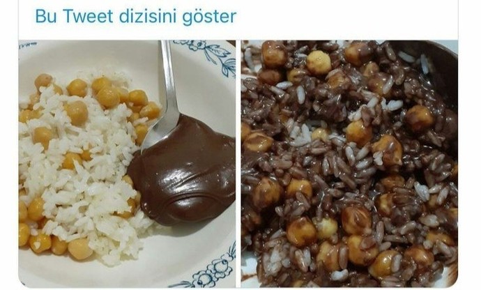 Hiç çikolatalı pilav denediniz mi🕳️?
