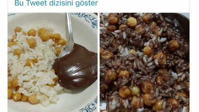 Hiç çikolatalı pilav denediniz mi🕳️?