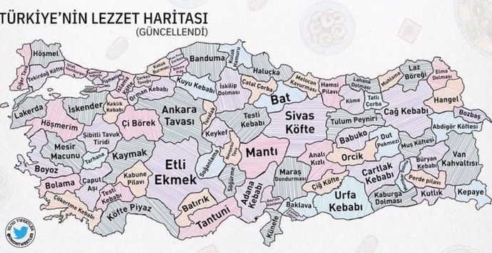 Senin memleketinin meşhur yemeği ne?