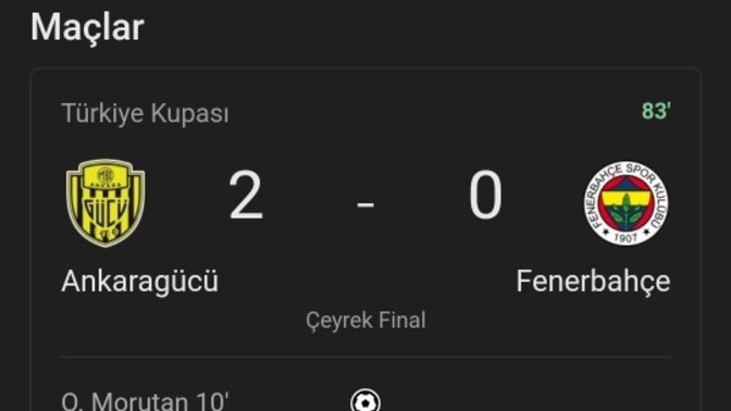 Fenerbahçe bu yenilgiden sonra şampiyonlugu sizce kaybetti mi?