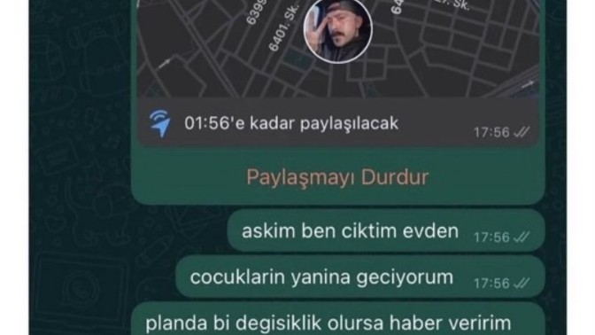 Sevgilinize gittiğiniz yerin konumunu atar mısınız?