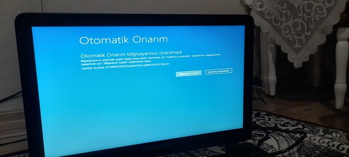 Bilgisayarda bu çıkıyor acilmiyo bilen var mi? Ne yapmam gerek?