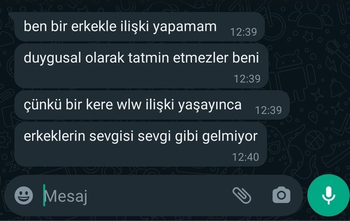 Bir kadının sevgisini tattıktan sonra erkeğin sevgisi sevgi değil mi?