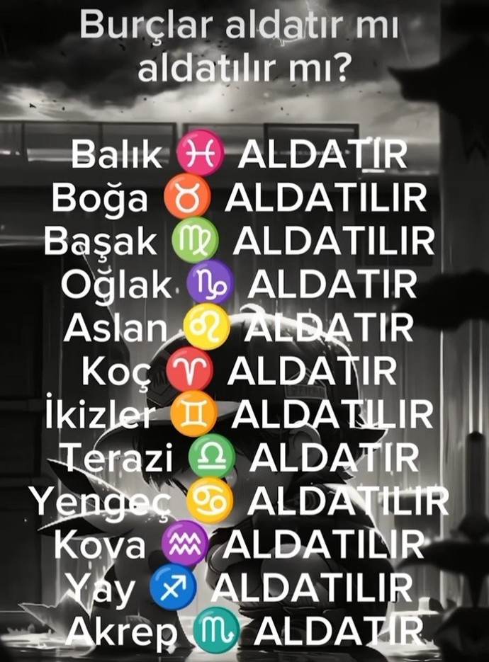 Burçlarda kimler aldatır kimler aldatılırmış?