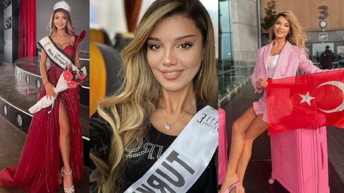 Elmas Yılmaz, Lübnan’da düzenlenen güzellik yarışmasında Miss Europe seçildi! Ülkemizi temsil eden güzelimizi siz nasıl buldunuz?