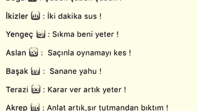 Burçların en çok aldığı uyarılar?