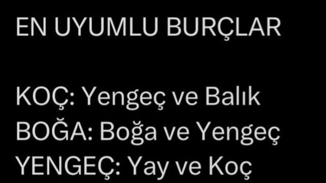 Burcunuza göre en uyumlu burçlar hangileri?