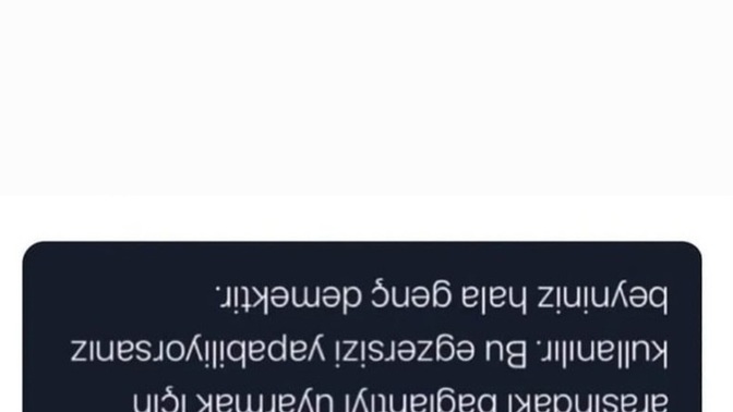 Beyniniz genç mi? Ters çevirmeden okuyabilir misiniz?
