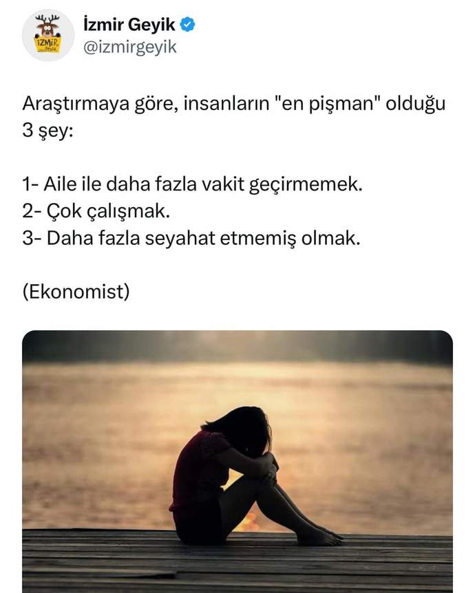 Pişmanlıklarınız var mı?