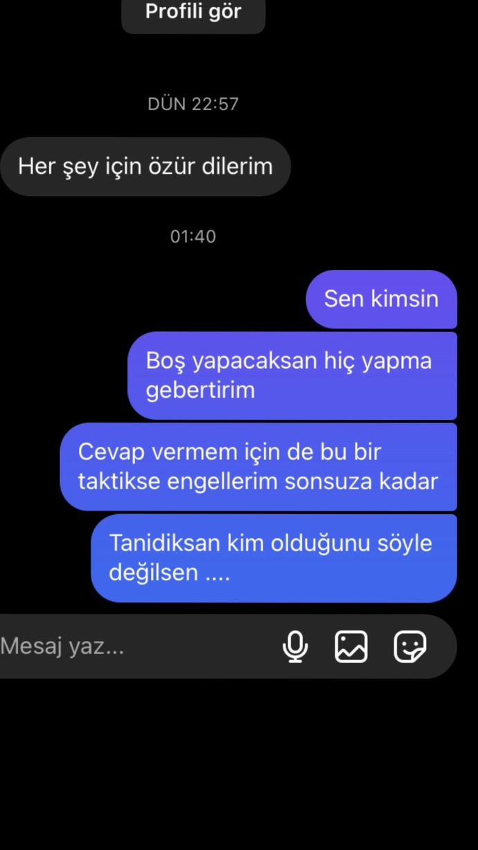 Şöyle bir mesaj aldım, sevdiğim adam olabilir mi?