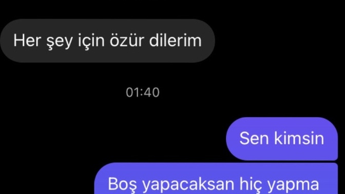 Şöyle bir mesaj aldım, sevdiğim adam olabilir mi?