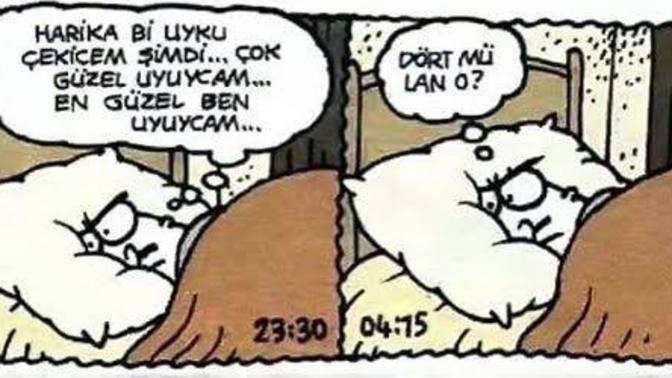 Dün gece uyuyamama hali sizde de var mıydı?