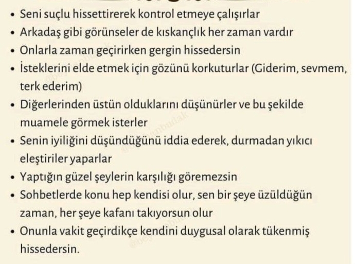 Zarar verici insanların ortak özellikleri nelerdir? Bir insan neden hayatında zarar verici insanlar barındırır?