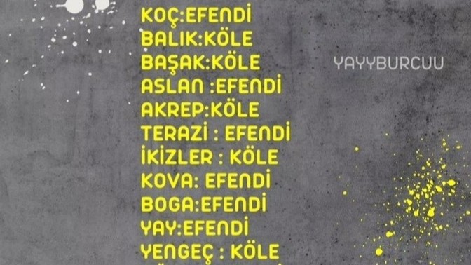 Burçlarda kimler köle, kimler efendiymiş?