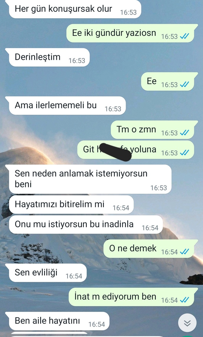 Evet sizce bizin bir şansımız var mı bu mesajına istinaden?