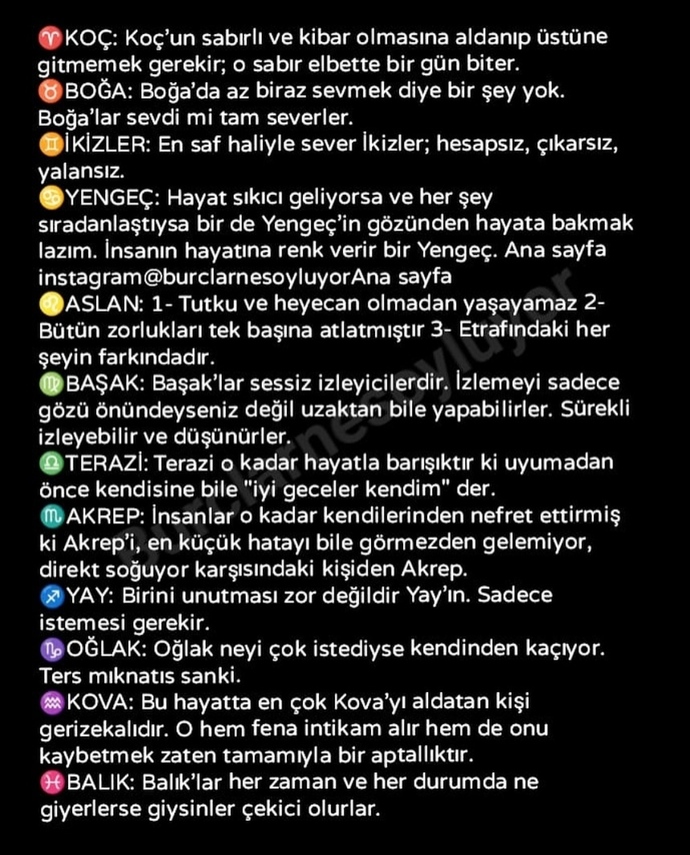 Burçlarınız neler söylüyor?