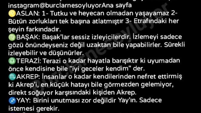 Burçlarınız neler söylüyor?