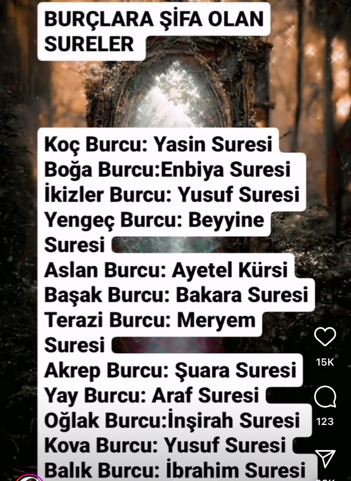 Burçlara şifa olan süreler nedir?