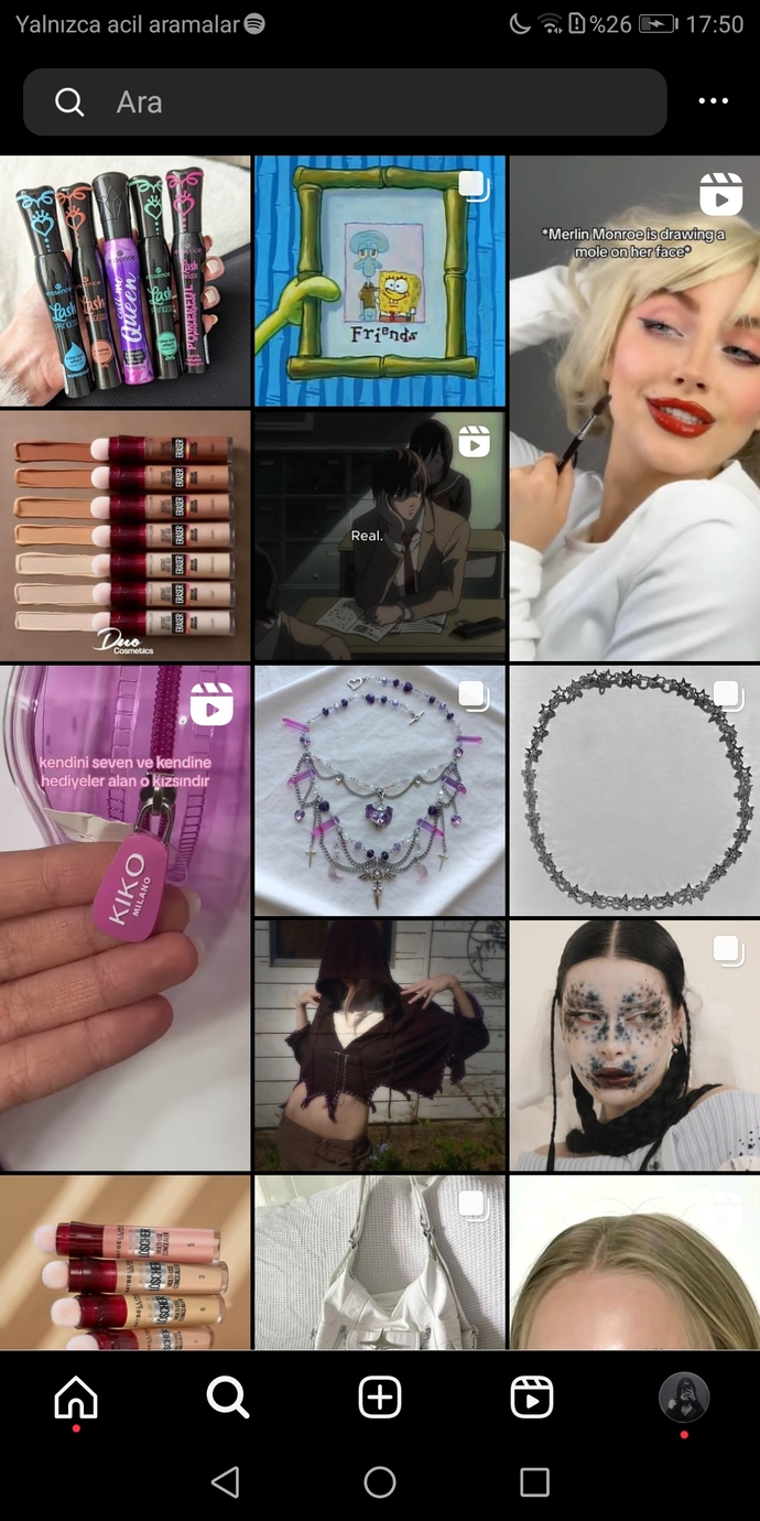 Instagram keşfetinizde karşınıza ne tür içerikler çıkıyor?
