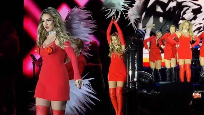 Hadise Bakü’de kırmızı elbisesi ve kalça dansı ile olay oldu. Abartılıyor mu sizce?