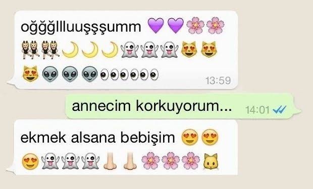 Emoji olmadan atılan mesaj soğukluk göstergesi mi?