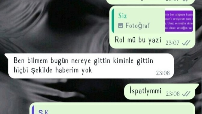 Amacı ne sevgilim değil ama hesap soruyor?