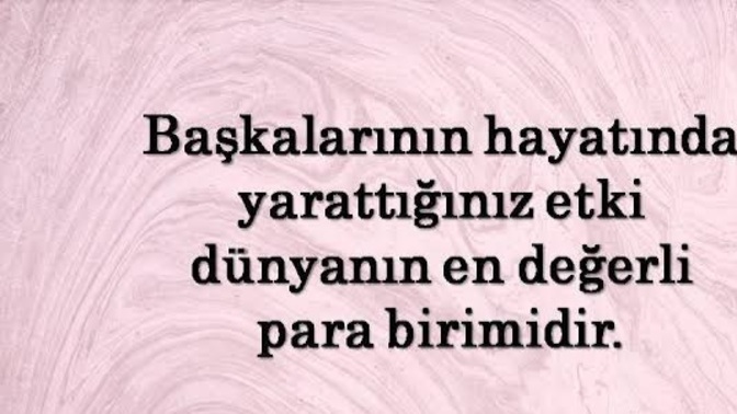 İnsanlarda nasıl bi etki yaratıyorsun?