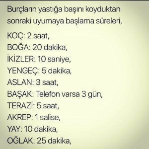 Burcuna göre yastığa başını koyduktan sonra uyuma süren doğru mu?