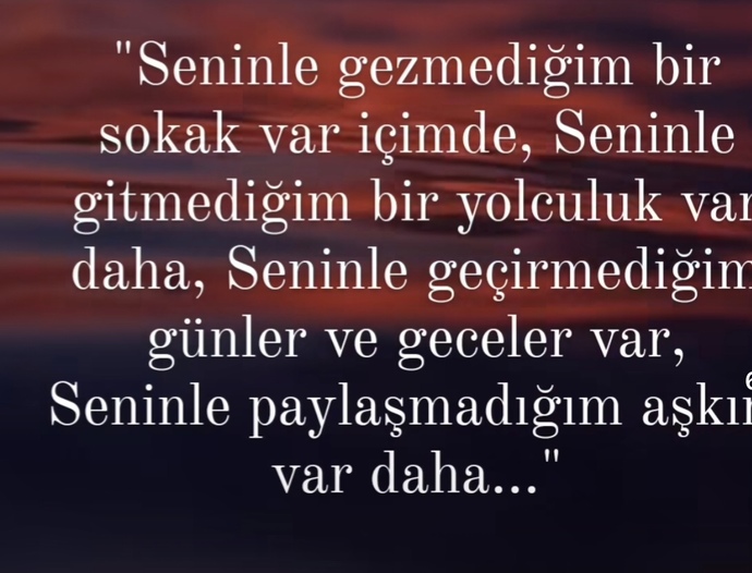 Geceye bir müzik ve bir söz bırakır mısınız?