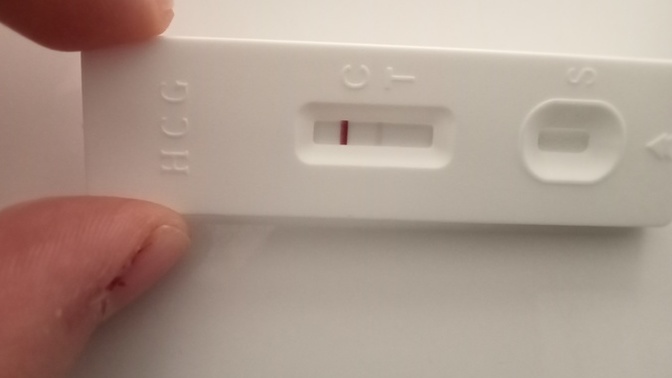 Bu testi bugün denedim? Pozitif mi?