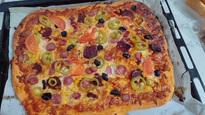 Pizza yaptım nasıl olmuş 😊?