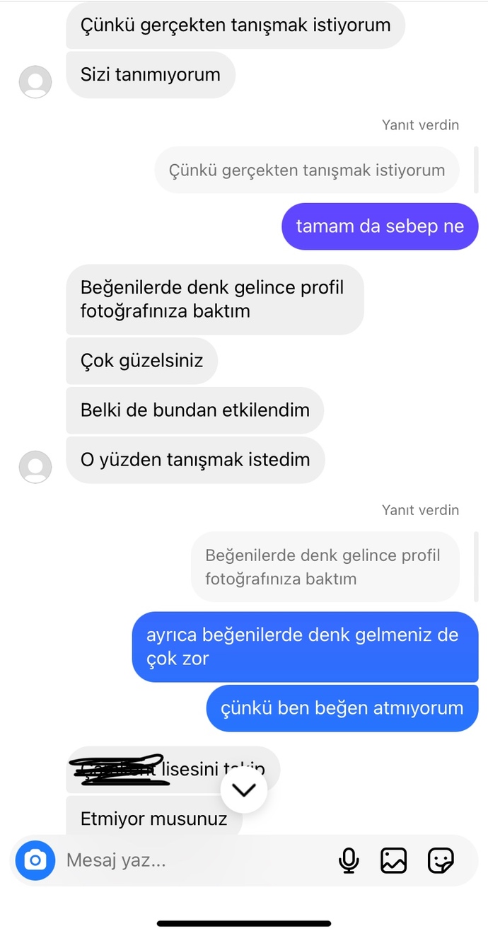 Fake bir hesap dün istek atmıştı ben de mesaj attım. Sizce bu beni tanıyan birisi midir yabancı mı gerçekten?