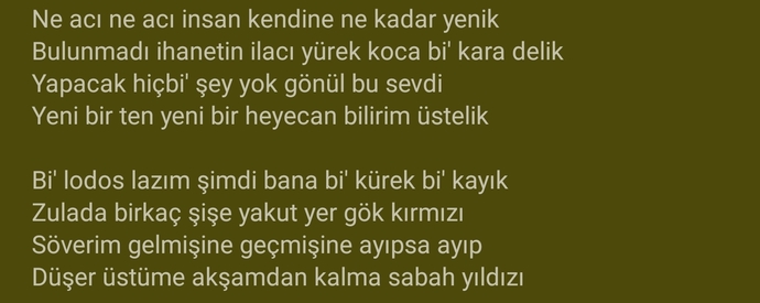 Hayat diyorum nasıl?