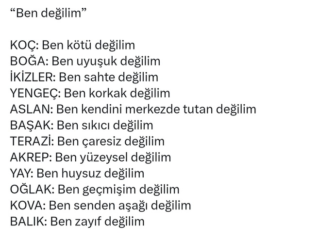 Burcunuza göre siz ne değilsiniz?
