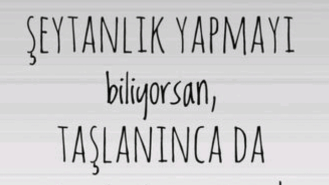 Şeytan taşlamayı sever misiniz?