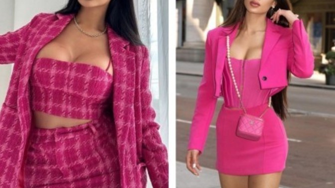Baştan aşağı pembe giymek sizce itici mi?