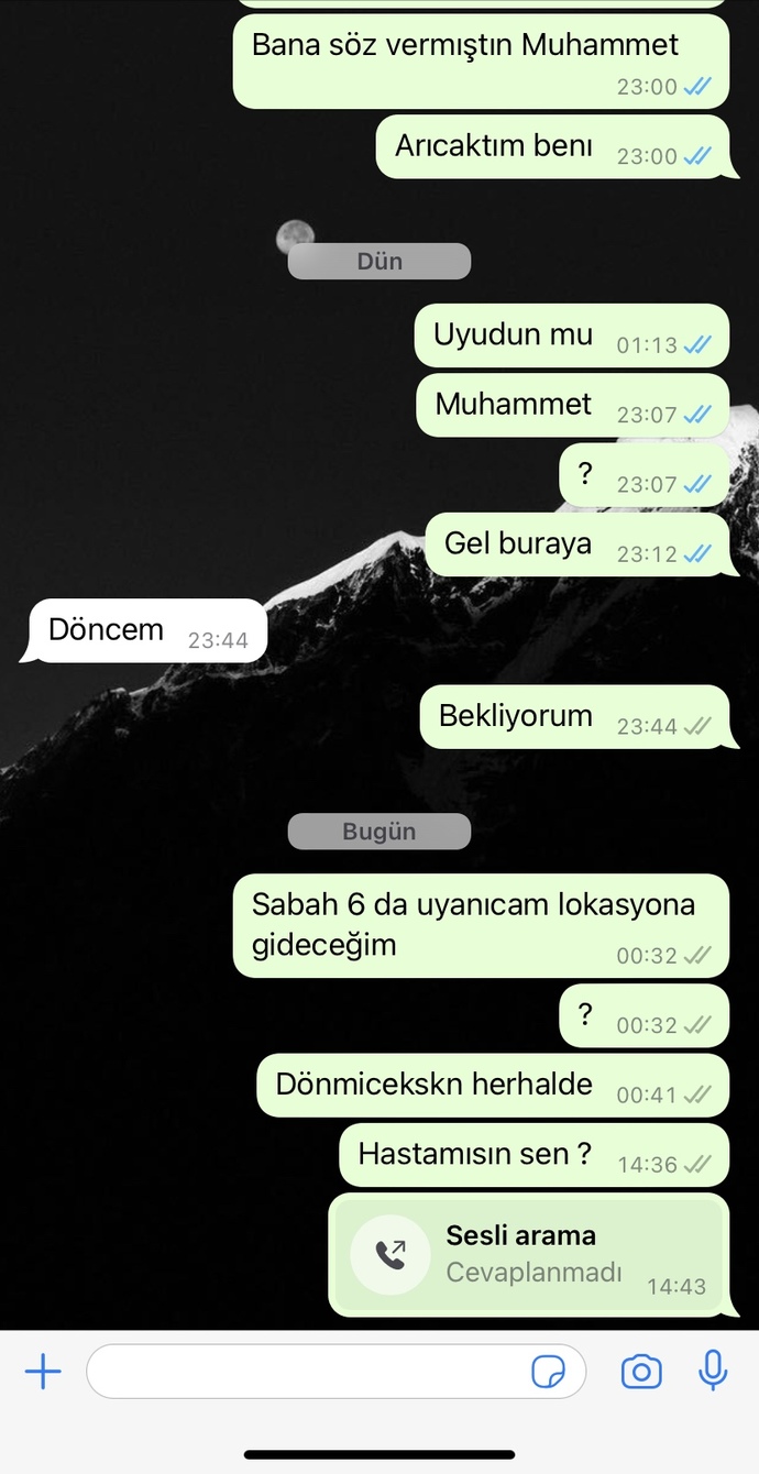 Beni hiç sevmemiş degılmi?