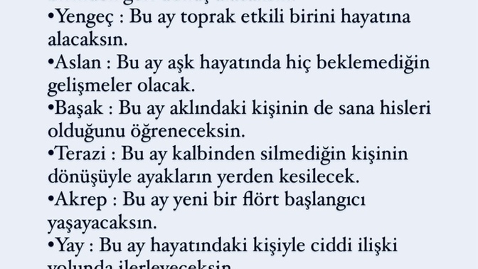 Mart  ayı sana ne söylüyor?