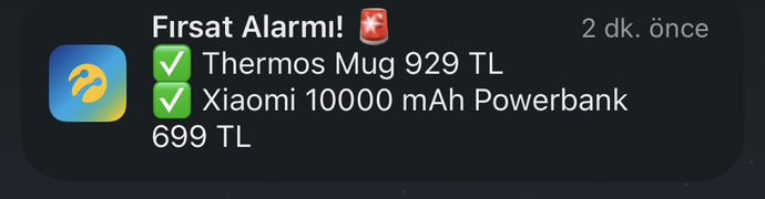 Telefonunuza en son hangi bildirim geldi?