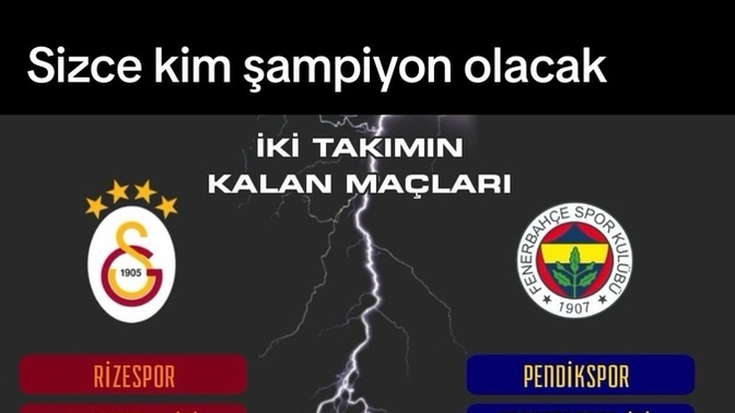 Bu sene kim şampiyon olacak?