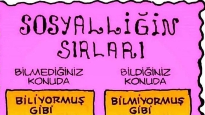 Bilmediğimiz sosyalleşme taktikleriniz var mı?