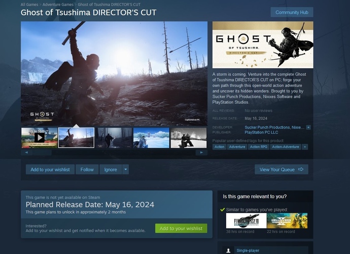 PlayStation özel oyunu Ghost of Tsushima 16 Mayıs’ta bilgisayara geliyor. Sisteminiz hazır mı?