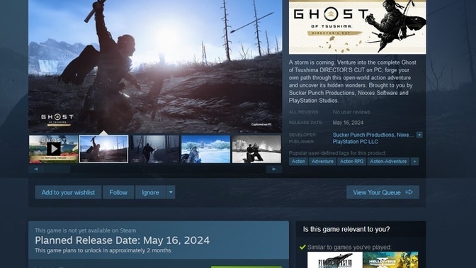 PlayStation özel oyunu Ghost of Tsushima 16 Mayıs’ta bilgisayara geliyor. Sisteminiz hazır mı?