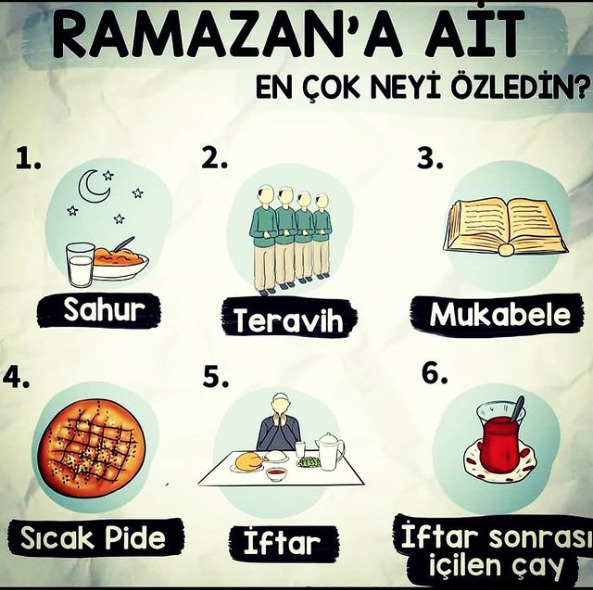 Ramazana ait en çok neyi özlediniz?