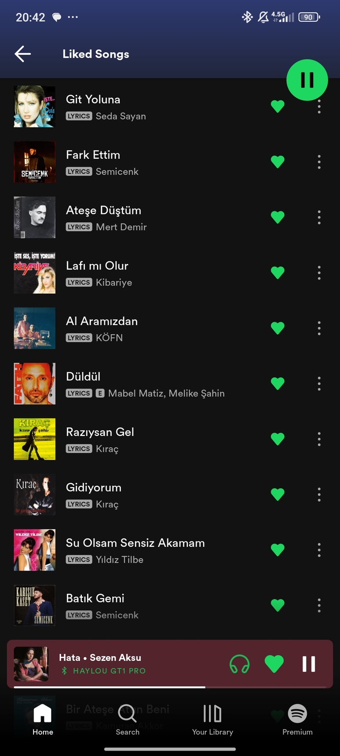 Şu an hangi şarkıya eşlik ediyorsunuzz?